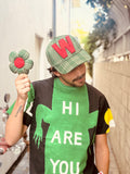 WALTER VAN BEIRENDONCK FLOWER CAP FERN GREEN CHECK
