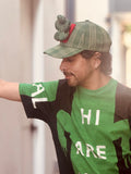 WALTER VAN BEIRENDONCK FLOWER CAP FERN GREEN CHECK