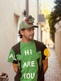 WALTER VAN BEIRENDONCK FLOWER CAP FERN GREEN CHECK