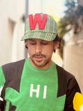WALTER VAN BEIRENDONCK FLOWER CAP FERN GREEN CHECK