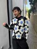 WALTER VAN BEIRENDONCK FLOWER POWER KNIT BLACK