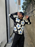 WALTER VAN BEIRENDONCK FLOWER POWER KNIT BLACK