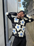 WALTER VAN BEIRENDONCK FLOWER POWER KNIT BLACK