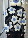 WALTER VAN BEIRENDONCK FLOWER POWER KNIT BLACK