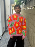 WALTER VAN BEIRENDONCK FLOWER POWER KNIT LIGHT ROSE