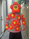 WALTER VAN BEIRENDONCK FLOWER POWER KNIT LIGHT ROSE