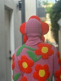 WALTER VAN BEIRENDONCK FLOWER POWER KNIT LIGHT ROSE