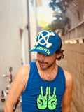 WALTER VAN BEIRENDONCK FRY CAP MAZZARINE BLUE