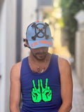 WALTER VAN BEIRENDONCK FRY CAP PLACID BLUE