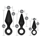 Anal Adventures Platinum Loop Kit Black Anal Plug