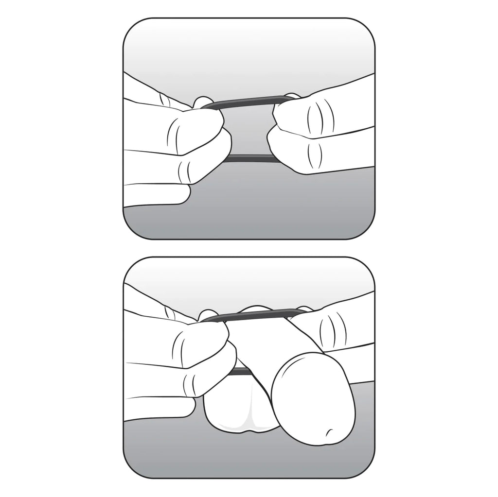Stay Hard Clear Beaded Penis Rings 3-Sizes