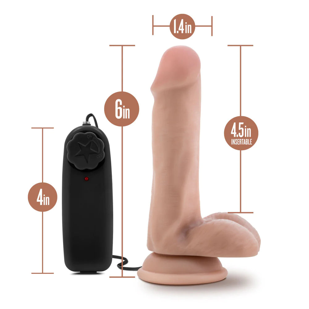 Dr. Skin Dr. Rob Realistic Vanilla 6.5-Inch Vibrating Dildo