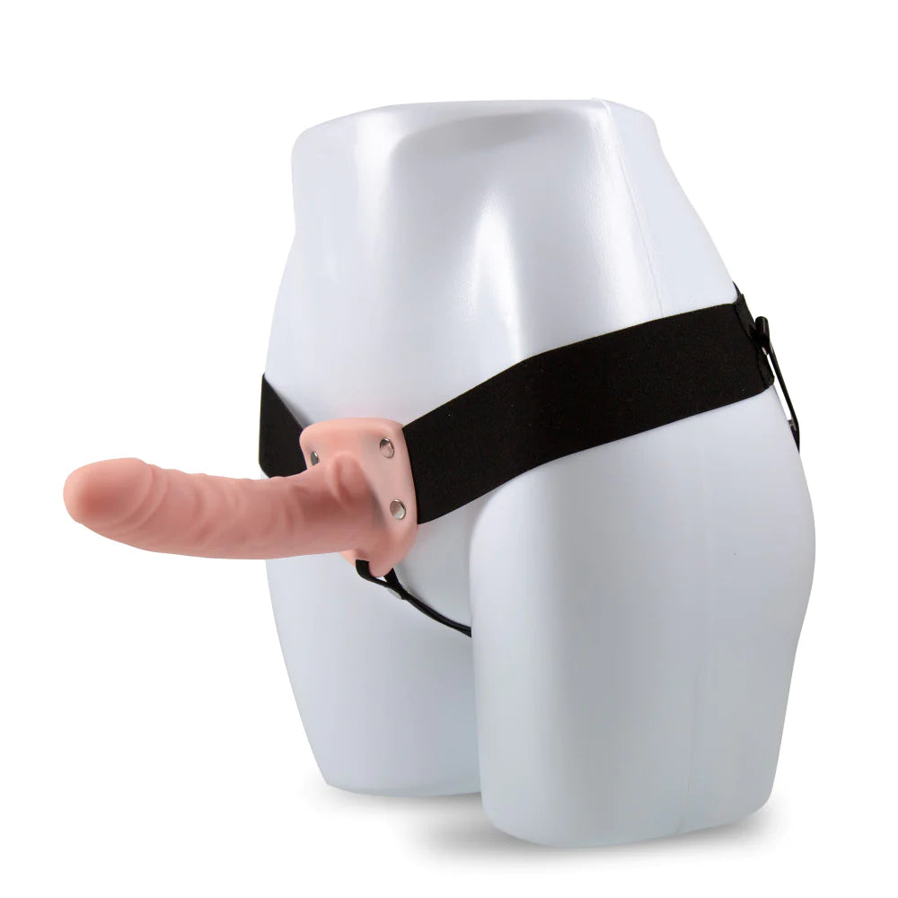 Dr. Skin 6-Inch Long Hollow Strap On Vanilla