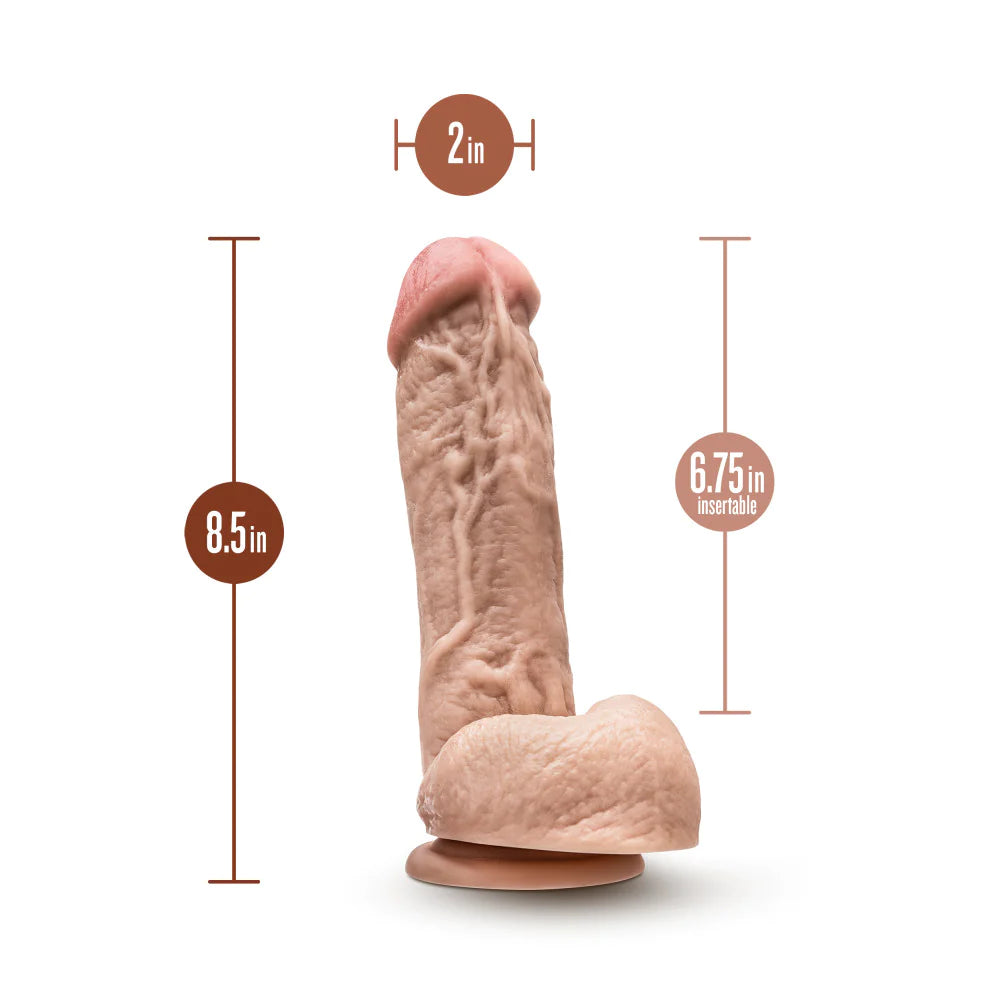 Dr. Skin Mr. D 8.5 Inch Long Dildo - Vanilla