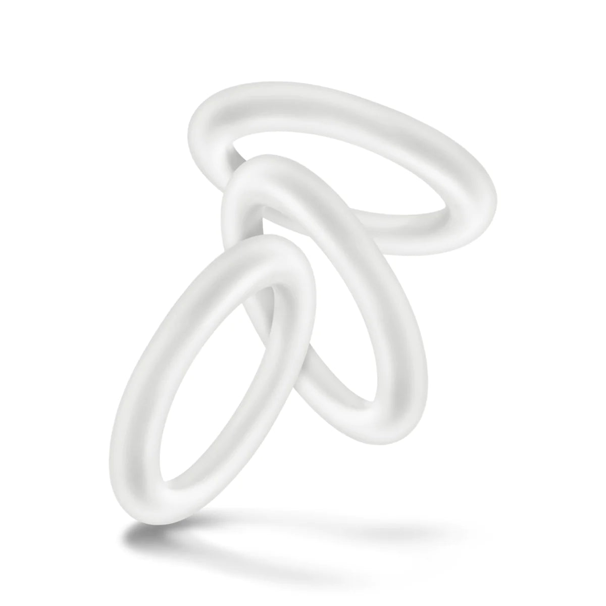 Performance VS2: Glow In The Dark White Small Penis Rings 3-Pack