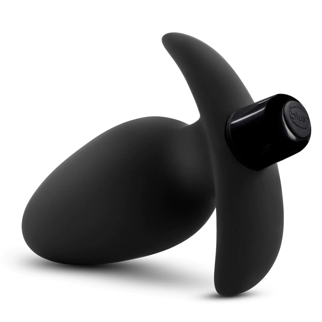 Anal Adventures Platinum Saddle Black 4.5-Inch Vibrating Anal Plug