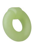 Rock Solid The Mega Ring Glow in the Dark Silicone Cock Ring - Green