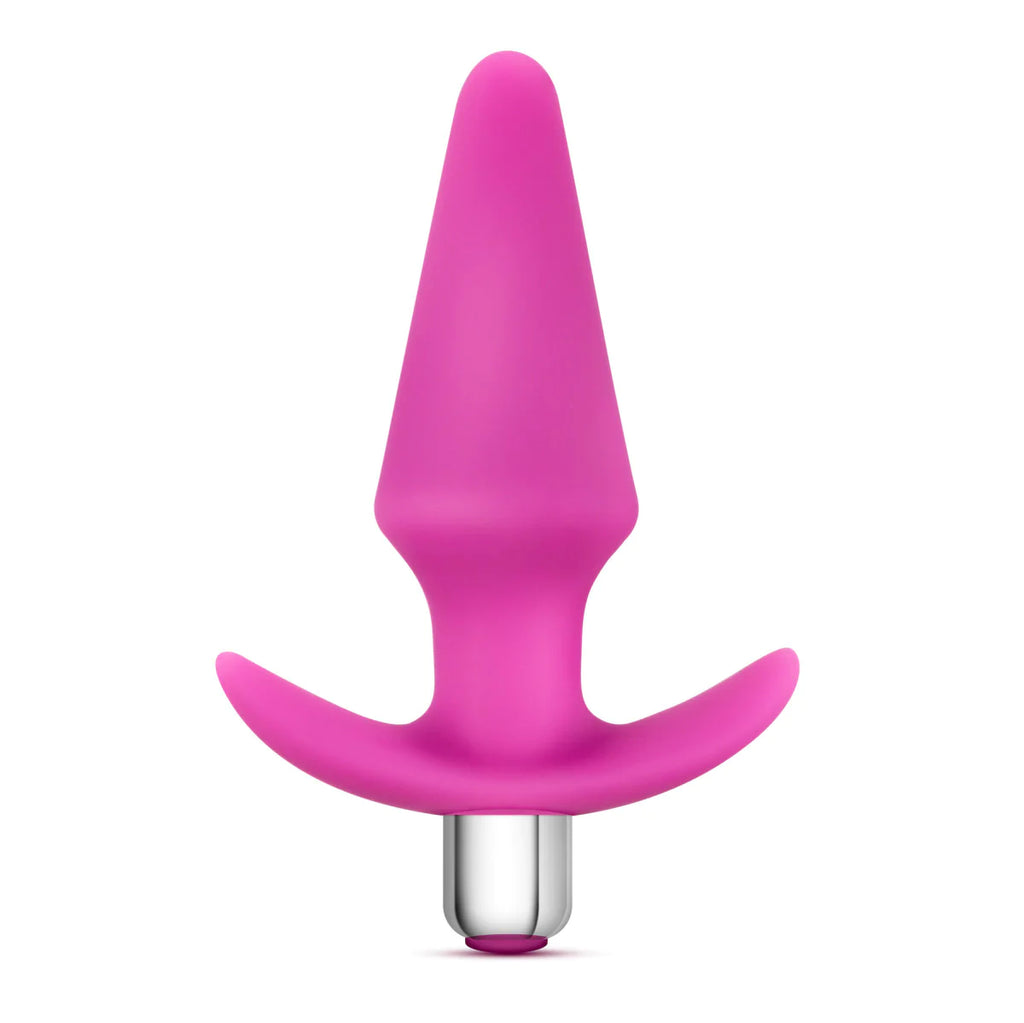 Luxe Discover Pink 5-Inch Vibrating Anal Plug With Handle