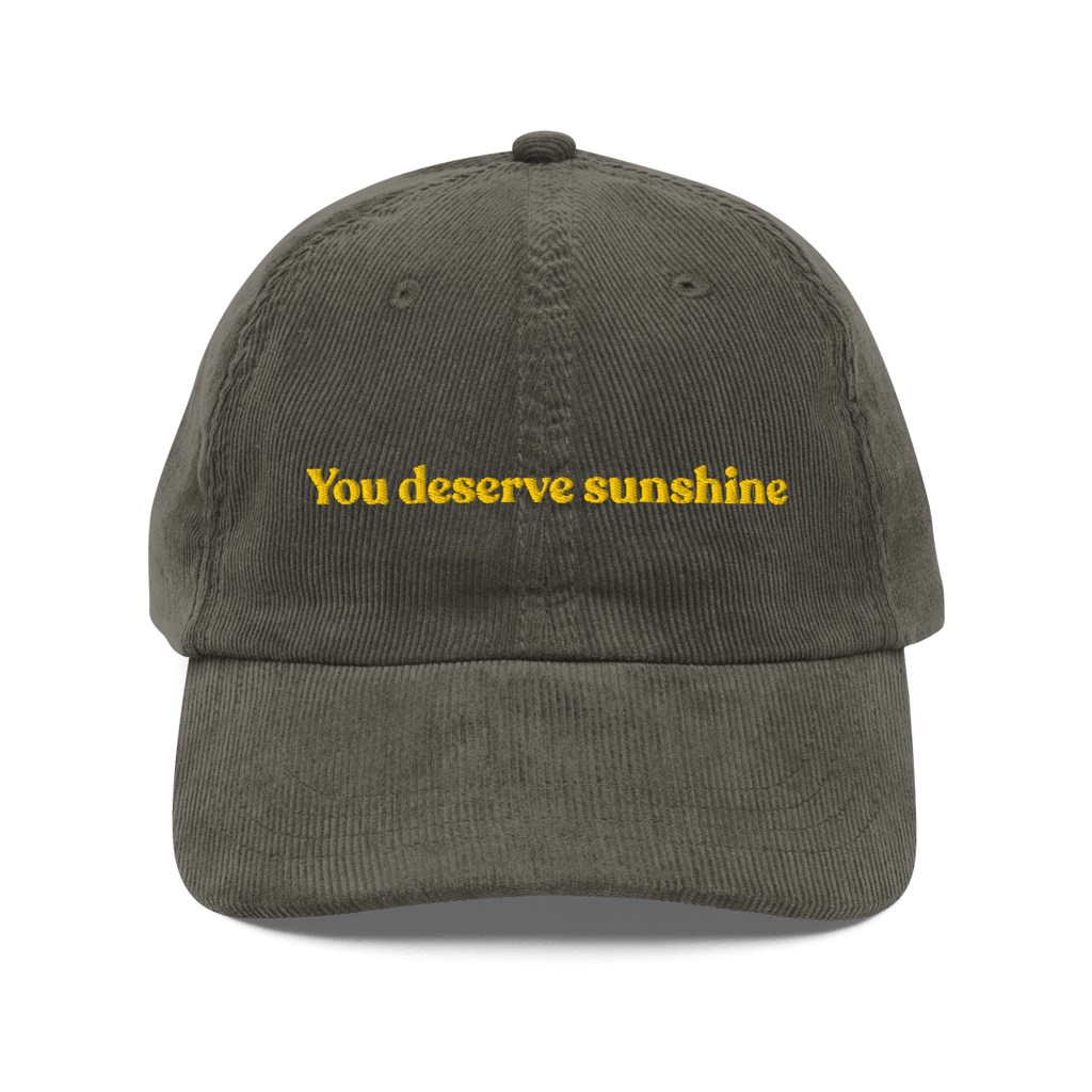 You Deserve Sunshine Embroidered Hat