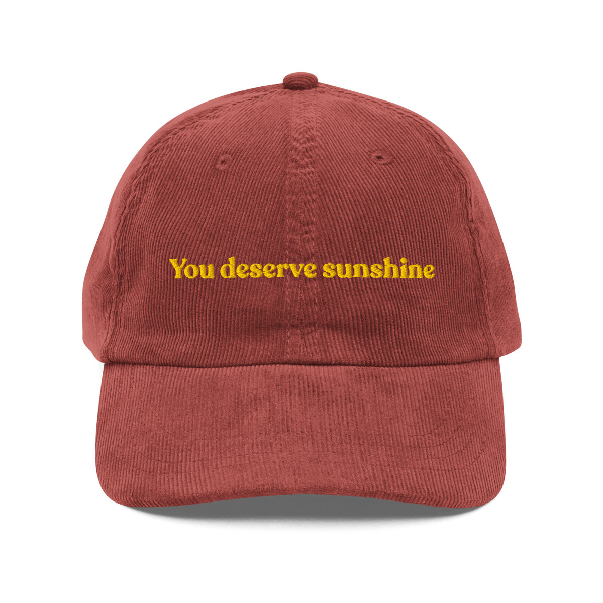 You Deserve Sunshine Embroidered Hat