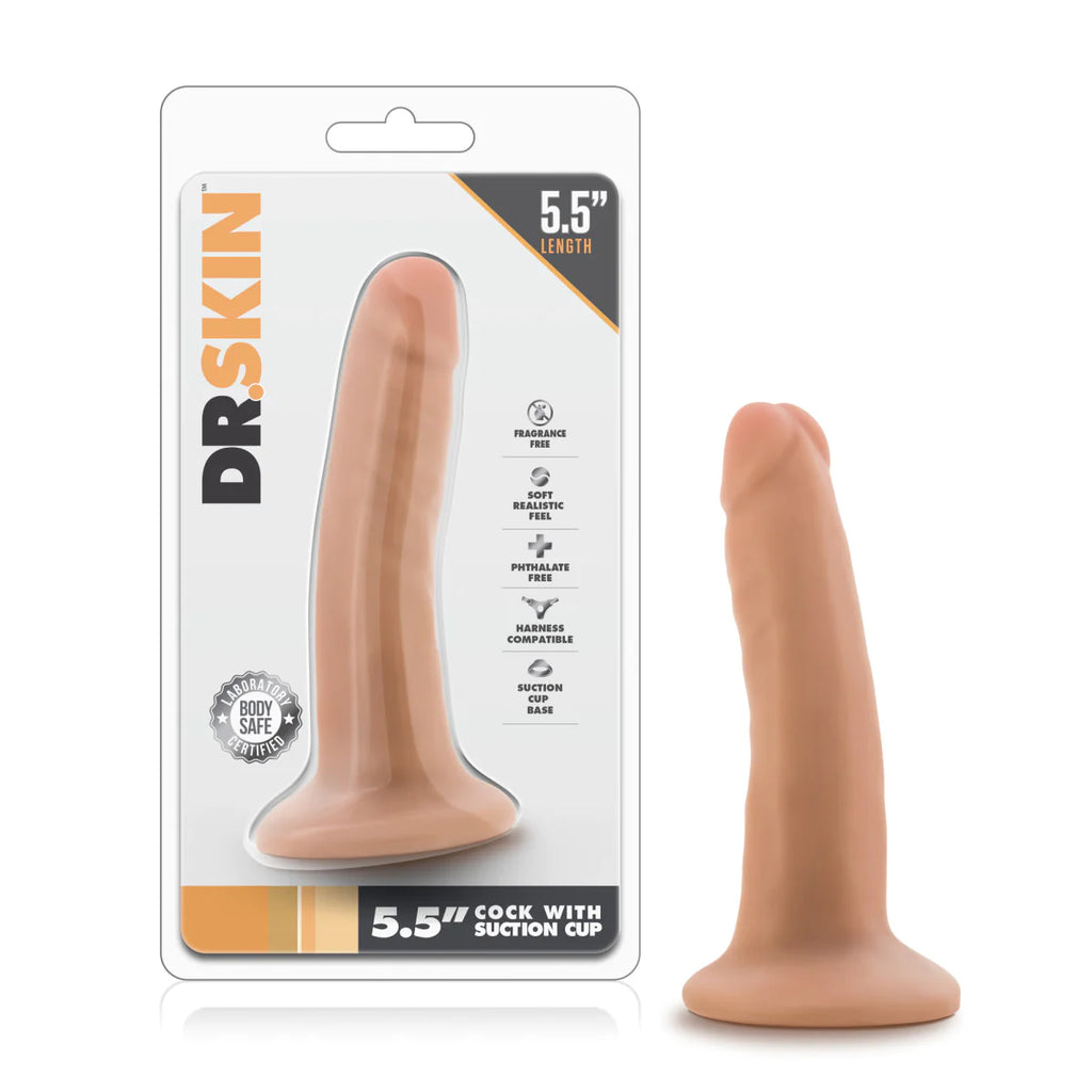Dr. Skin Realistic Vanilla 5.5-Inch Long Dildo