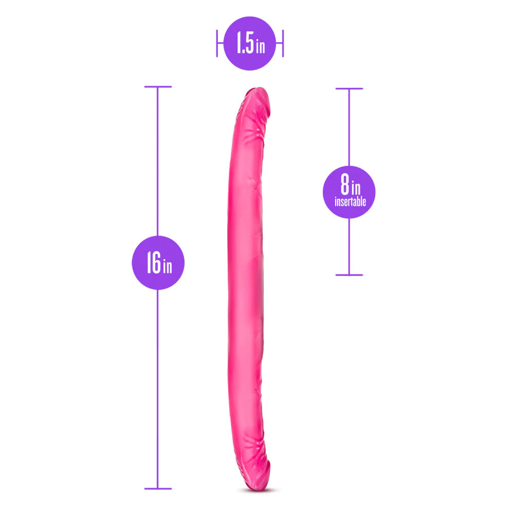 B Yours Pink 16-Inch Long Dildo
