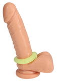 Rock Solid The Mega Ring Glow in the Dark Silicone Cock Ring - Green