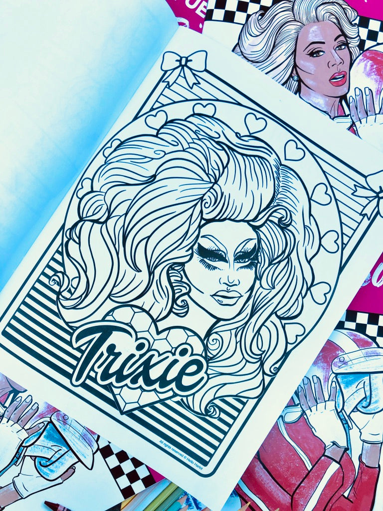 Drag queen coloring book CULTUREEDIT