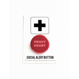 Heavy Heart Button by Word for Word Factory