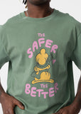CARNE BOLLENTE THE SAFER THE BETTER TEE WASHED GREEN