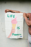 Life Is Fantastic Tea Towel - Third Drawer Down X David Shrigley