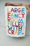 Fancy Room Tea Towel - Third Drawer Down X David Shrigley