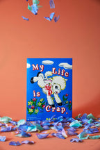My Life Is Crap Tea Towel by Magda Archer x Third Drawer Down