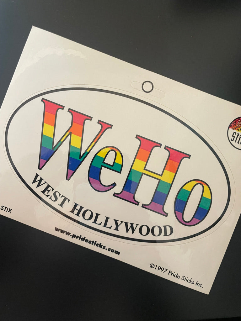 WEHO VINTAGE BUMBER STICKER
