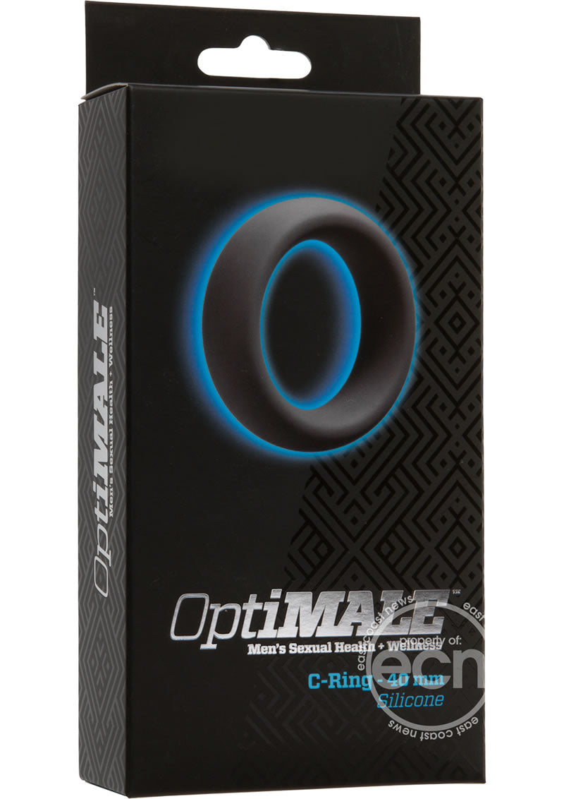 OptiMALE Silicone Cock Ring 40mm - Black