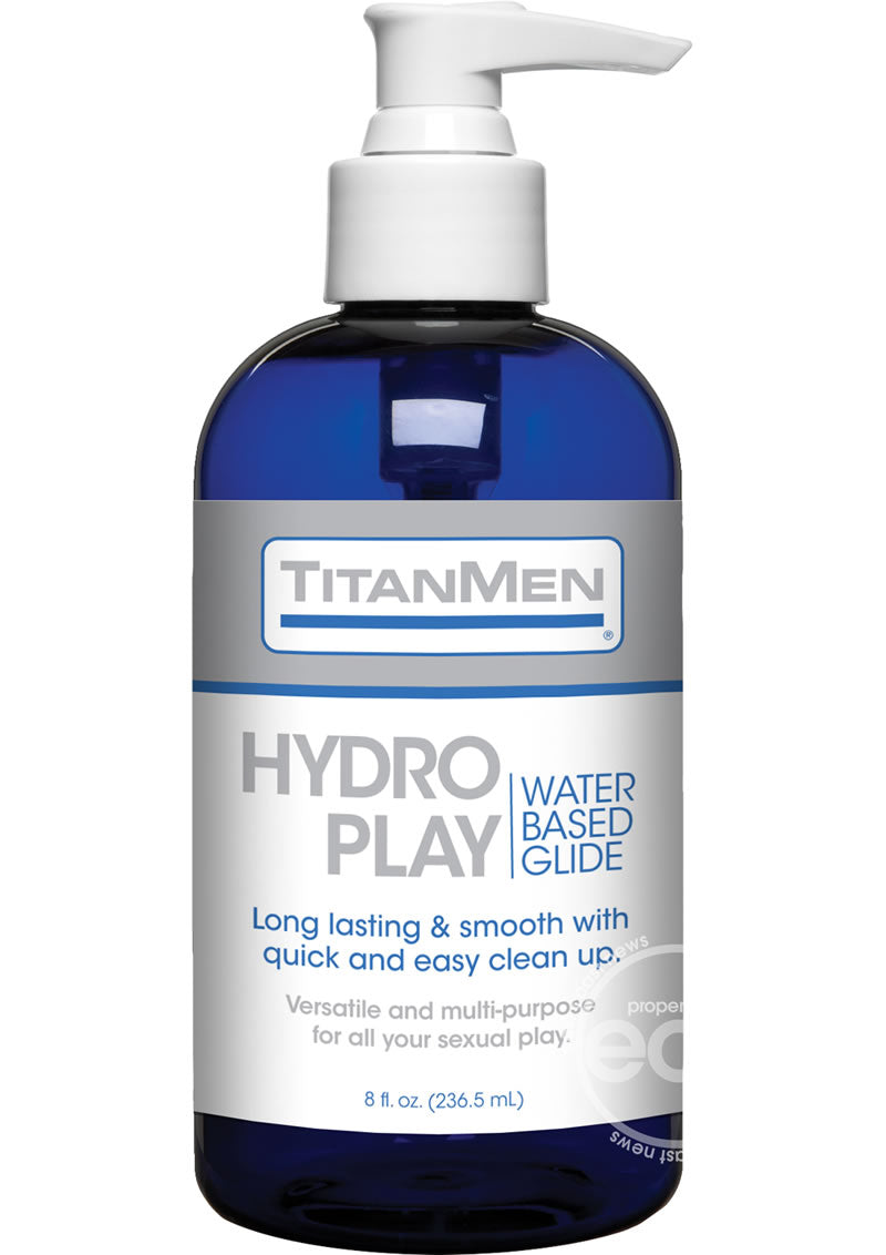 TitanMen Hydro Play Water Based Glide Lubricant 8oz
