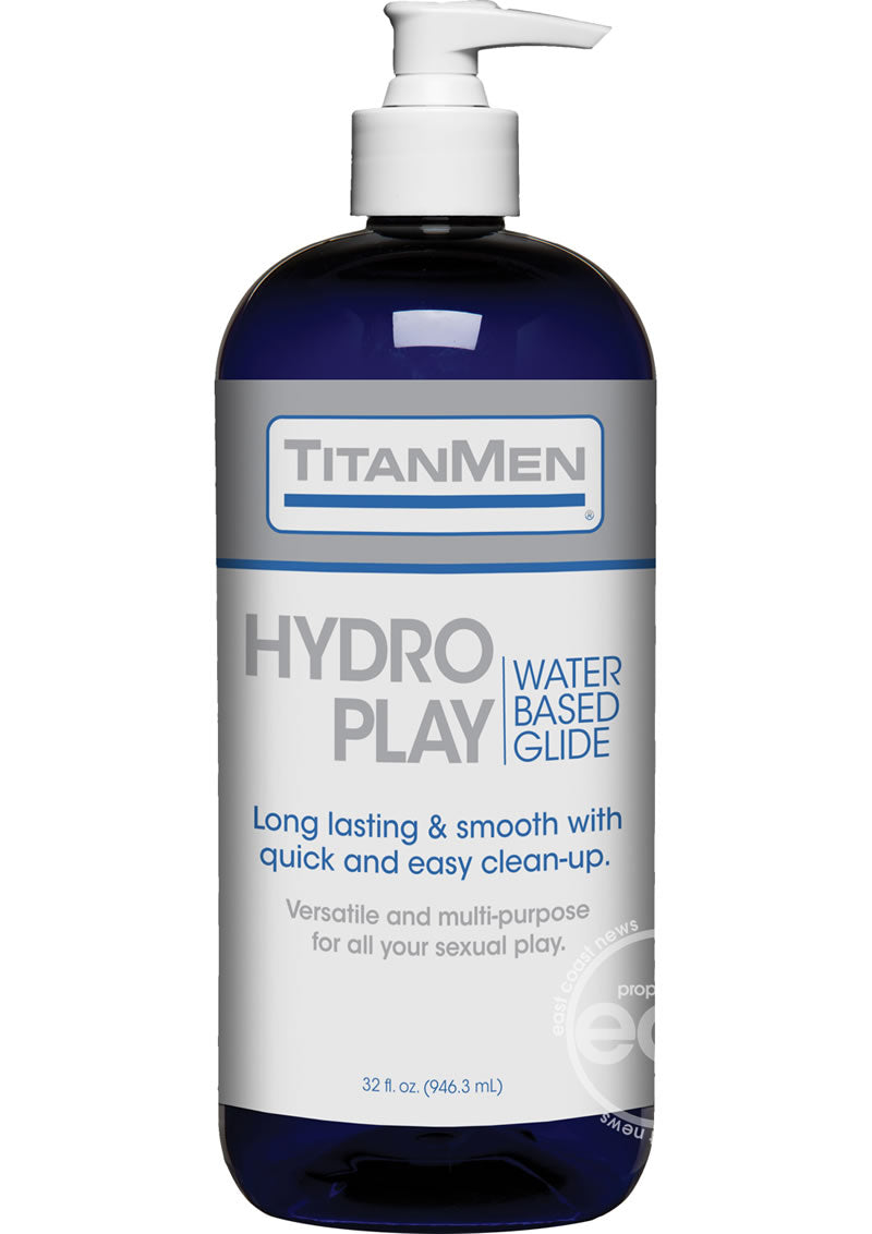TitanMen Hydro Play Water Based Glide Lubricant 32oz