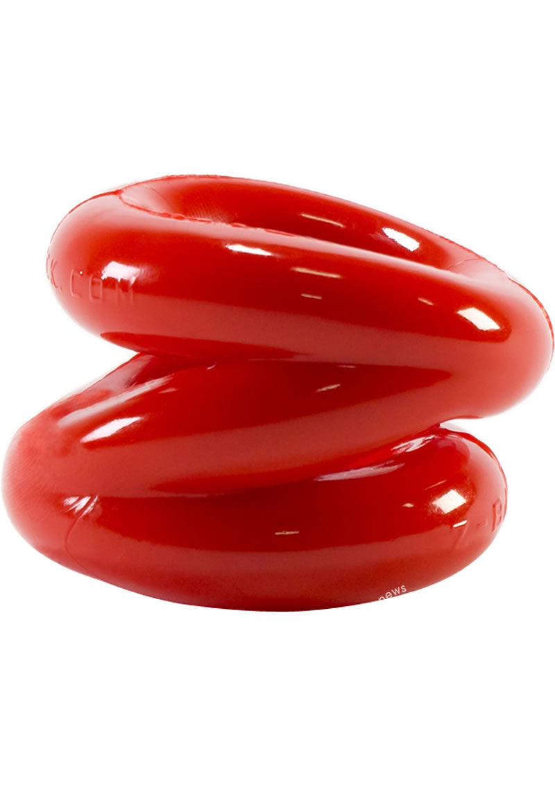 Oxballs Z-Balls Cockring And Ballstretcher Red