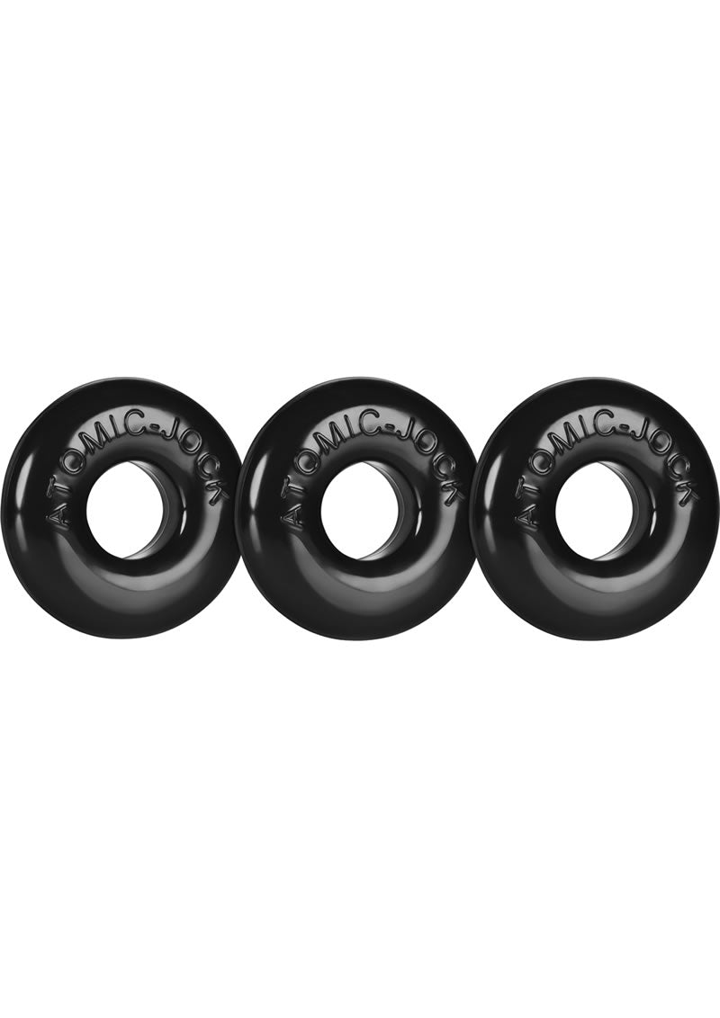 Oxballs Ringer Donut Cockring 3 Pack Black