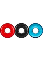 Oxballs Ringer Donut Cockring 3 Pack Multi Color