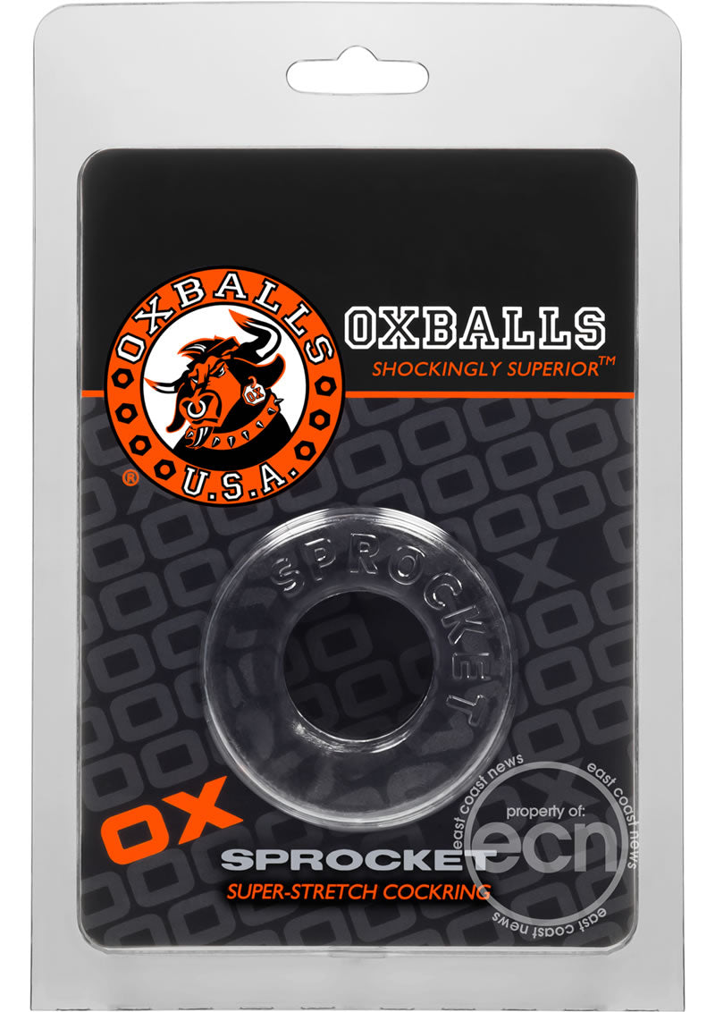 Oxballs Sprocket Super Stretch Cockring CLEAR