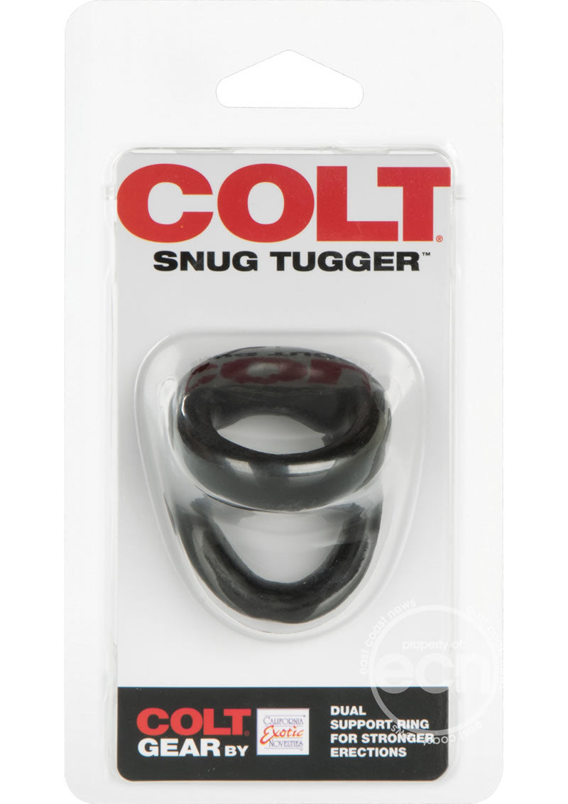 Colt Snug Tugger Dual Support Cock Ring Black