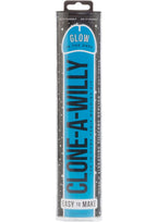 CLONE A WILLY AT HOME PENIS MOLDING KIT - GLOW IN THE DARK BLUE