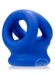 Oxballs Tri Squeeze Silicone Blend 3 Ring Ballstretching Sling - Blue