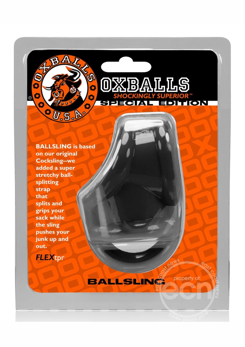 Oxballs Ballsling With Ballsplitter Cockring Black