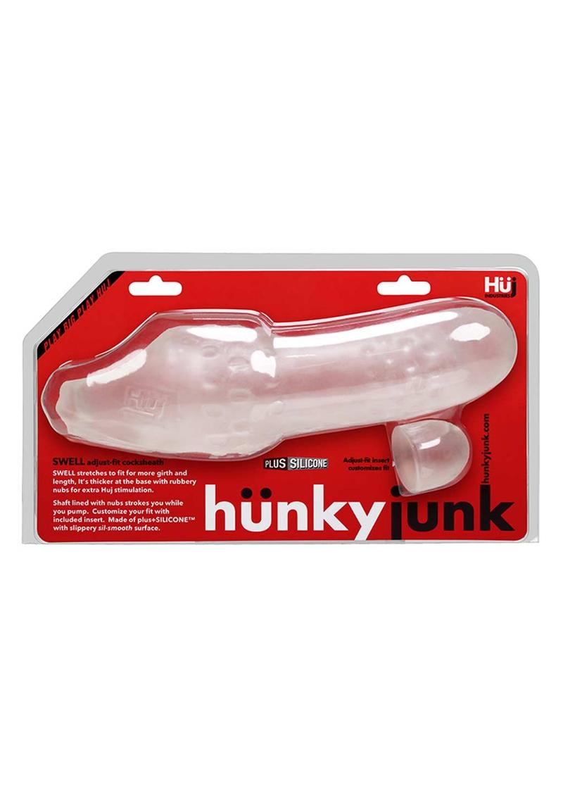 Hünkyjunk Swell Adjust Fit Cocksheath Extender Sleeve Clear