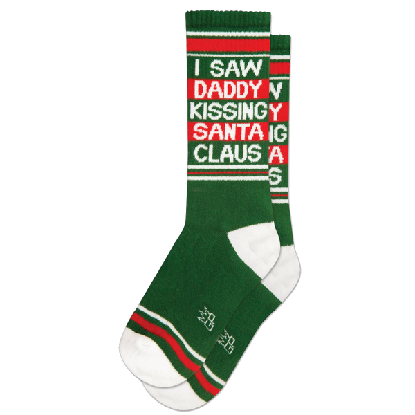 I SAW DADDY KISSING SANTA CLAUS SOCKS