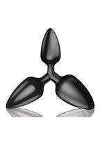 Triad 3 Way Smooth Butt Plug - Black