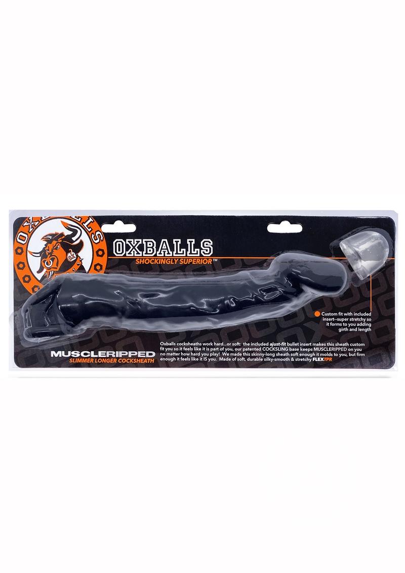 Oxballs Muscle Ripped Cocksheath Extender - black