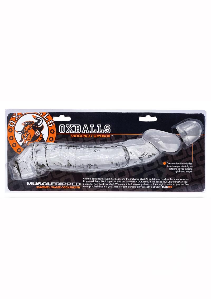 Oxballs Muscle Ripped Cocksheath Extender - clear